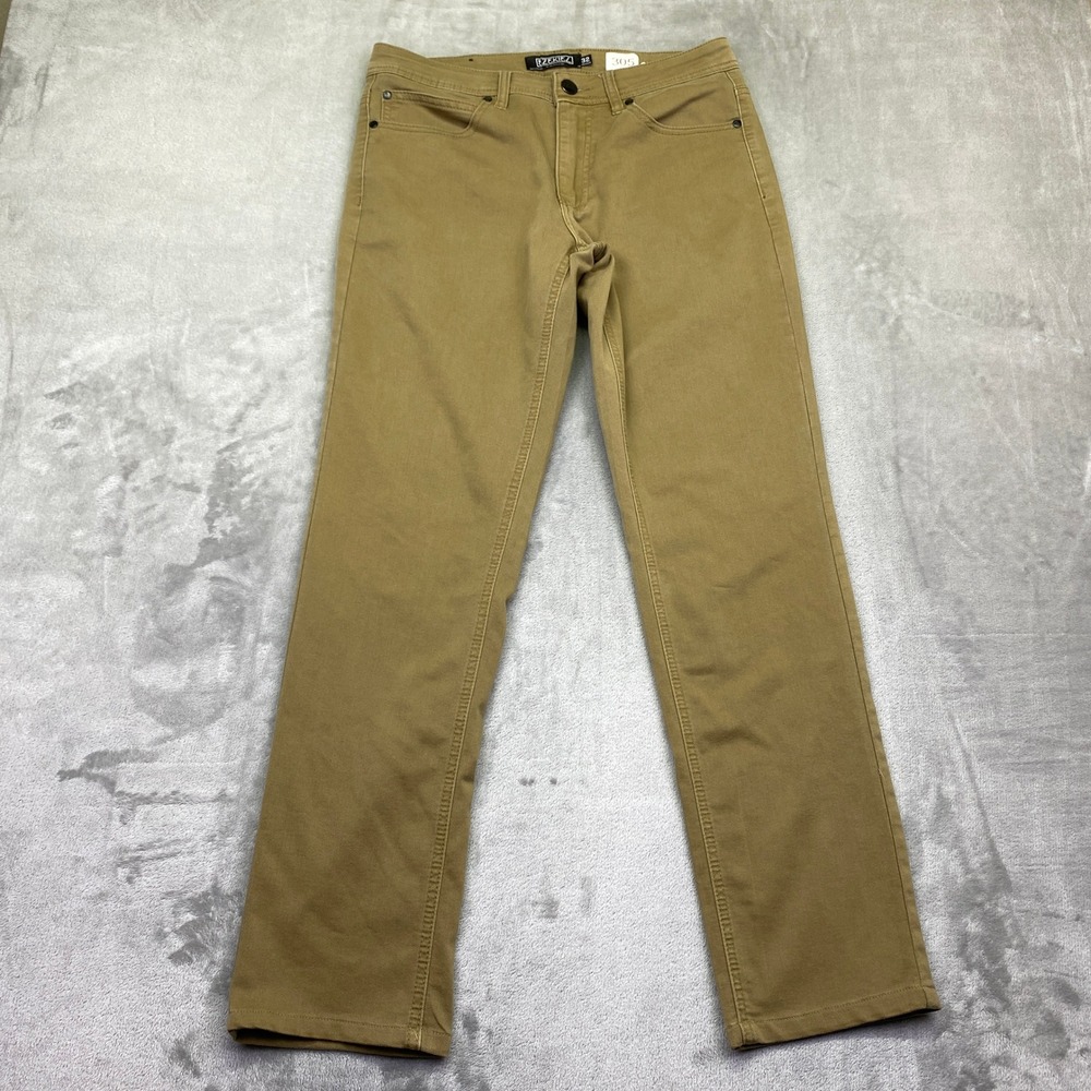 Ezekiel Chopper Mens 32 Slim Straight Pants Khaki Tan EP193056 Skater Streetwear